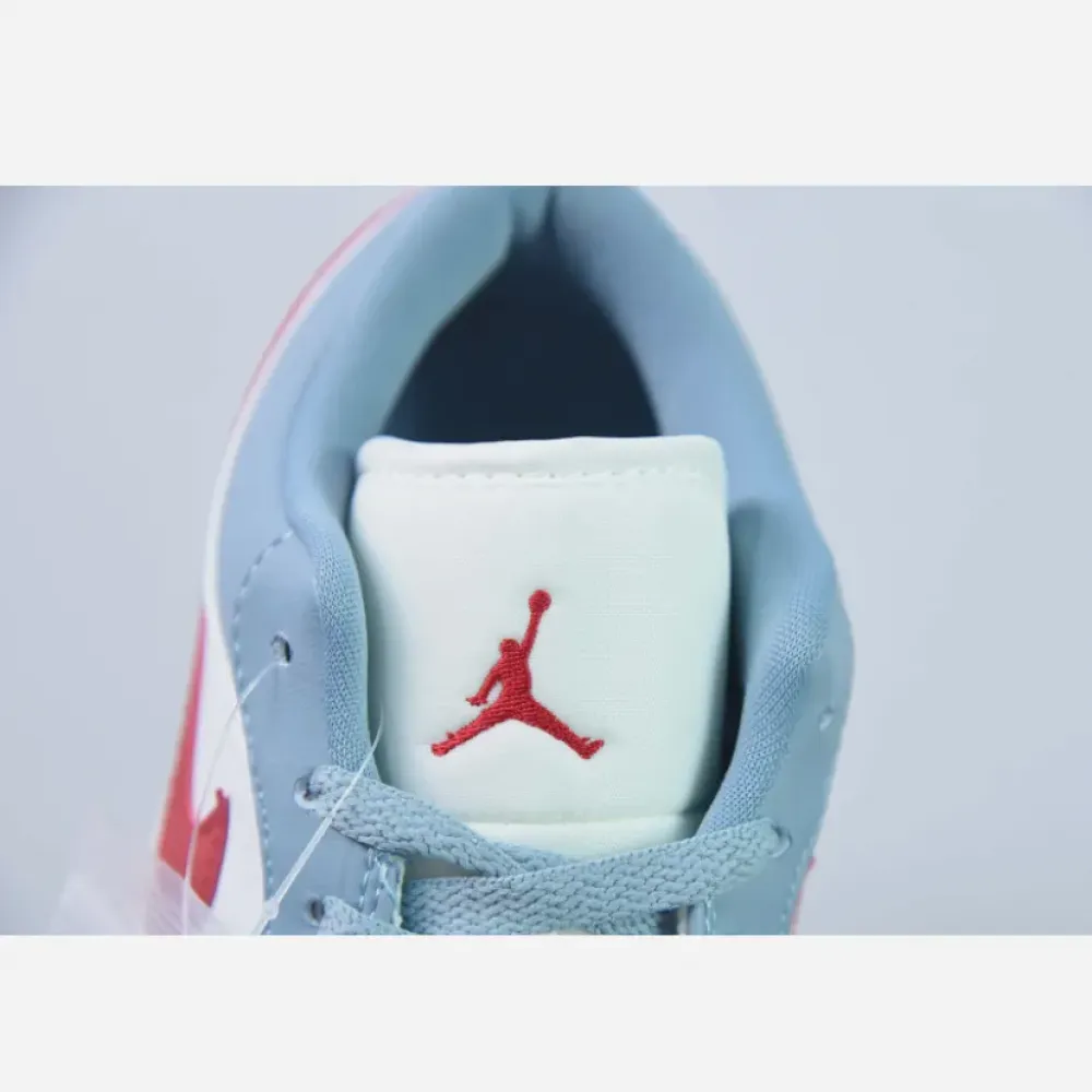 Air Jordan 1 Low Blue Grey Dune Red  DC0774-164