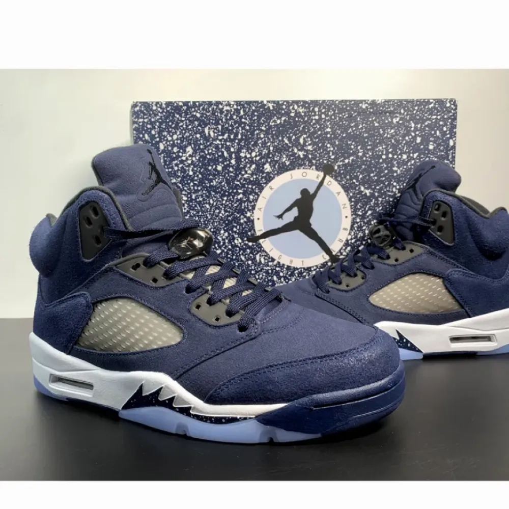 Air Jordan 5 Georgetown Midnight Navy/Black  FD6812-400