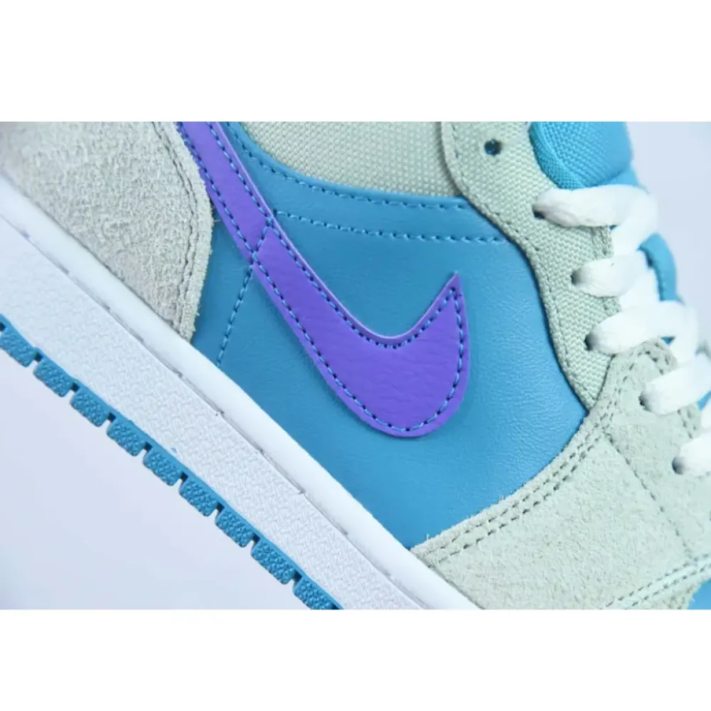 Air Jordan 1 Low ‘Aquatone’ Blue Grey Purple  DX4334-300