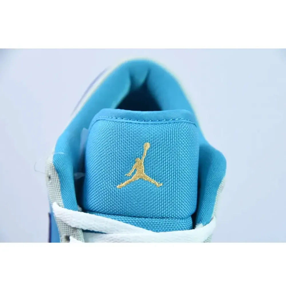 Air Jordan 1 Low ‘Aquatone’ Blue Grey Purple  DX4334-300