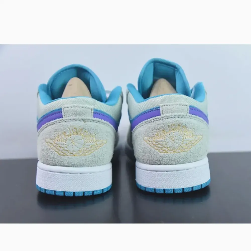 Air Jordan 1 Low ‘Aquatone’ Blue Grey Purple  DX4334-300