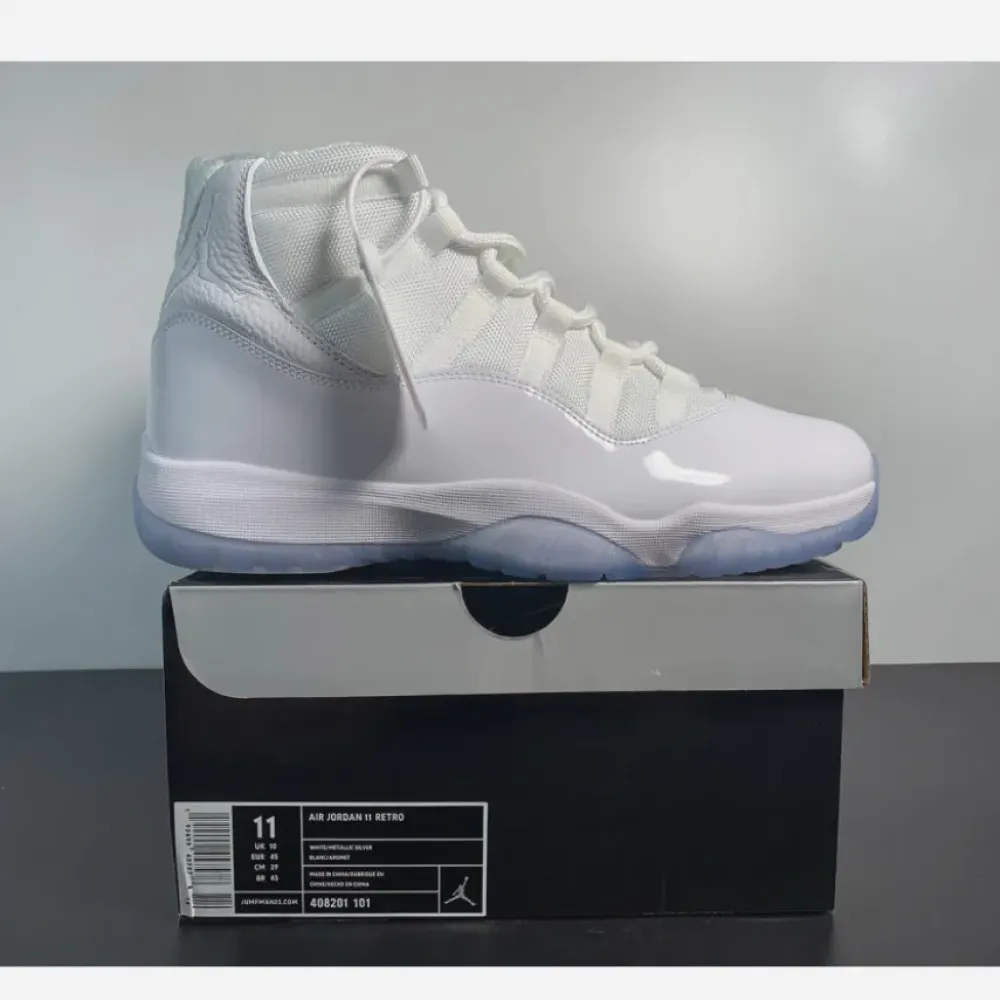 Air Jordan 11 “Silver Anniversary” White/Metallic Silver  408201-101