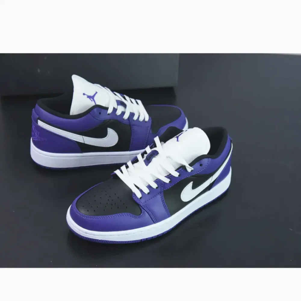 Air Jordan 1 Low Court Purple Black  553558-501