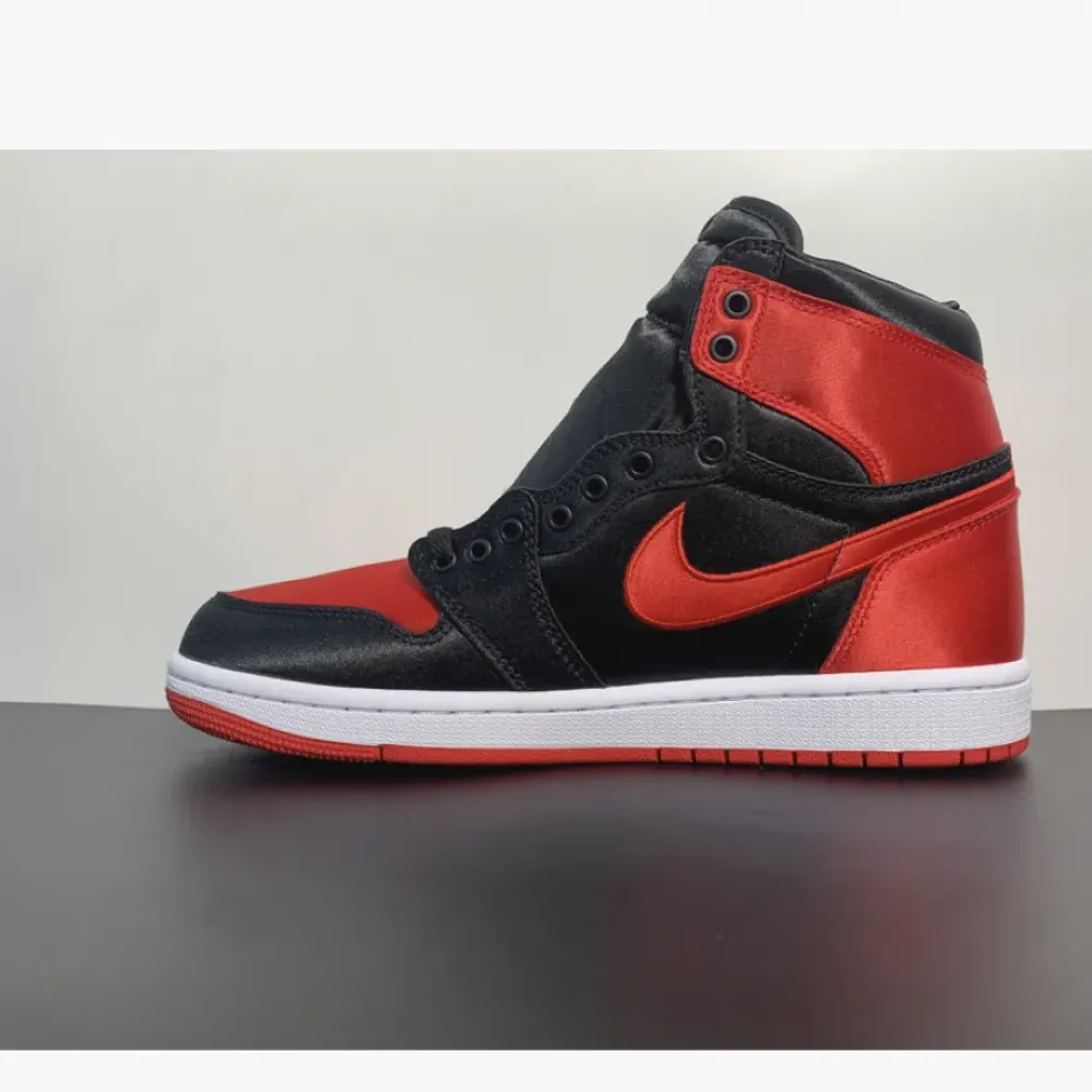 Air Jordan 1 High OG “Satin Bred” Black/Red/White  FD4810-061