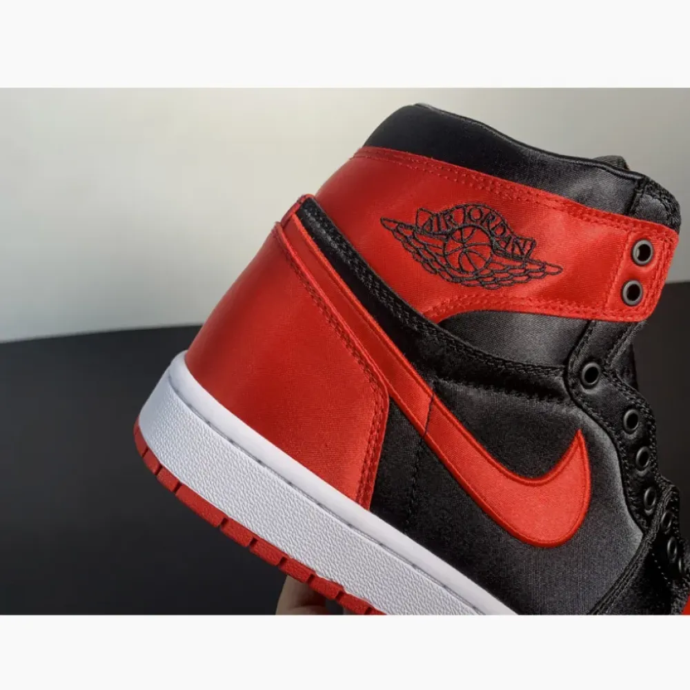 Air Jordan 1 High OG “Satin Bred” Black/Red/White  FD4810-061