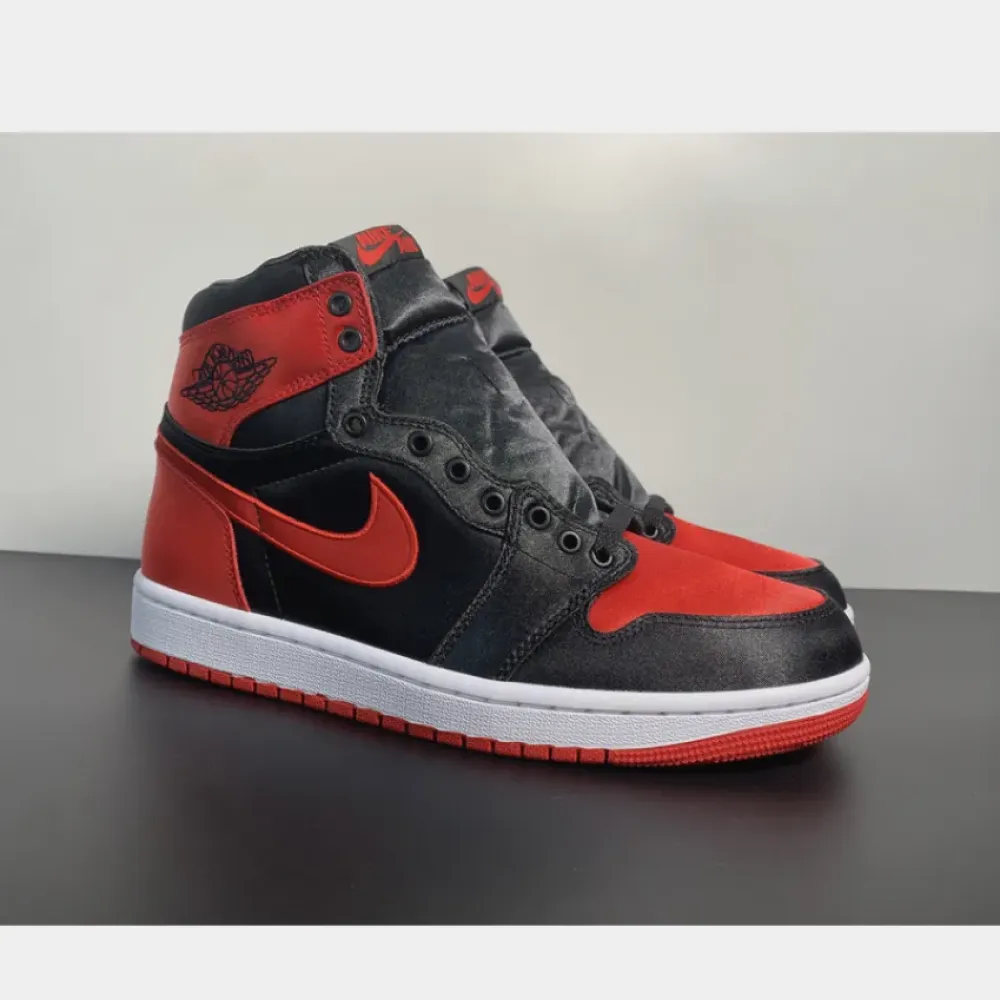 Air Jordan 1 High OG “Satin Bred” Black/Red/White  FD4810-061