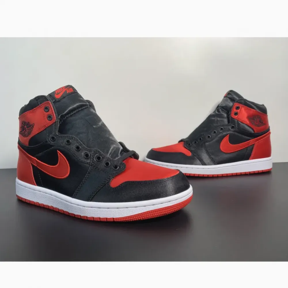 Air Jordan 1 High OG “Satin Bred” Black/Red/White  FD4810-061