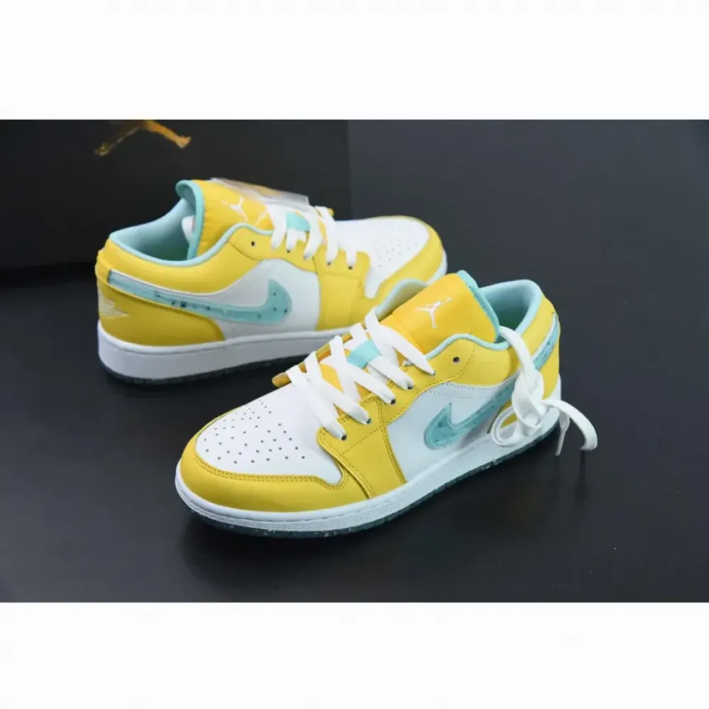 Air Jordan 1 Low Citron Pulse/Glacier Ice  DX4375-800
