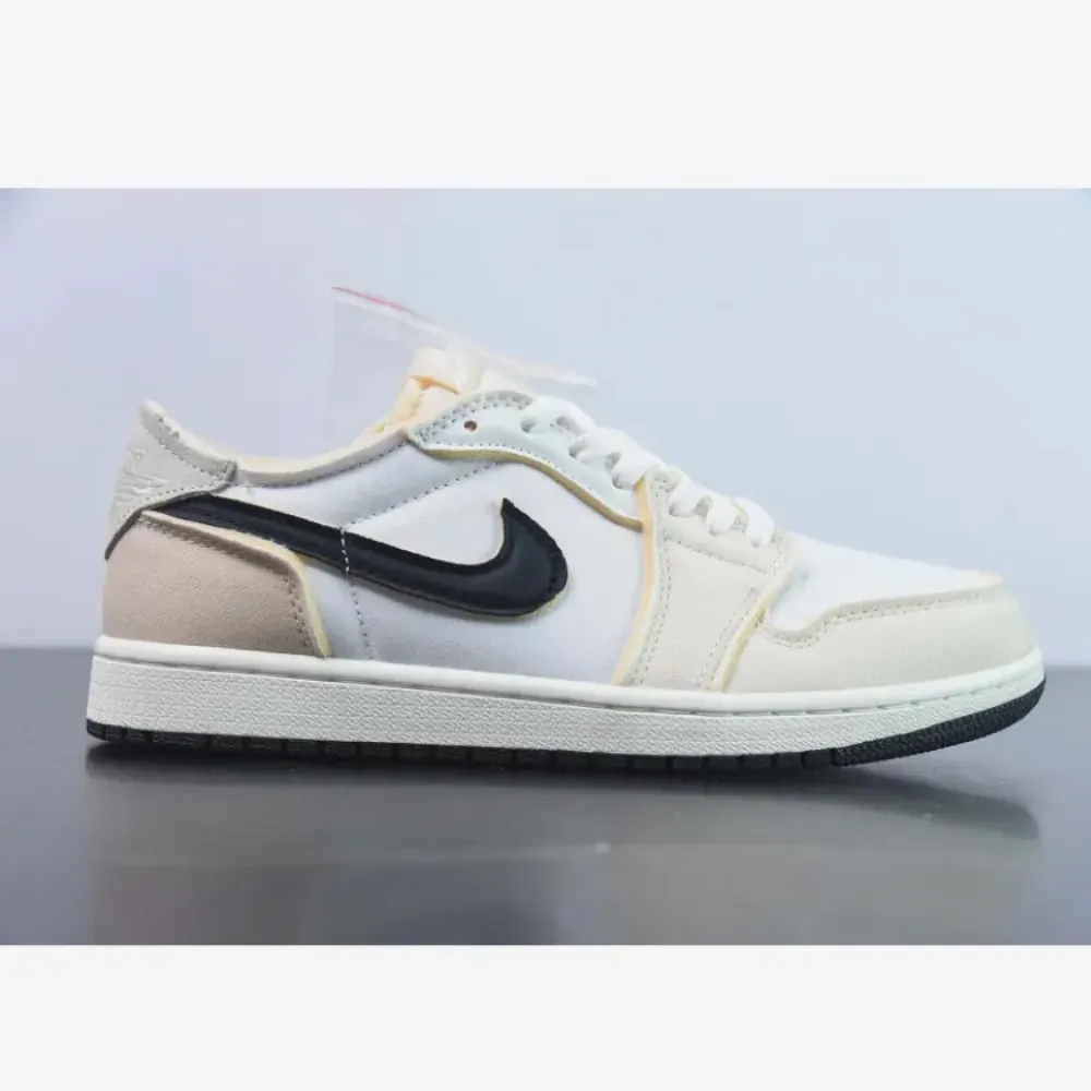 Air Jordan 1 Low OG EX White/Coconut Milk-Black  DV0982-100