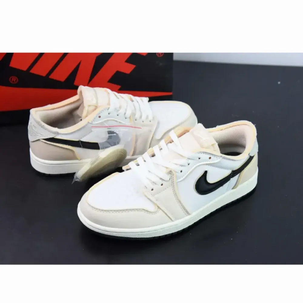 Air Jordan 1 Low OG EX White/Coconut Milk-Black  DV0982-100