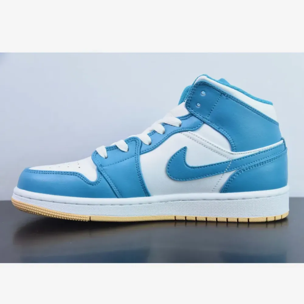 Air Jordan 1 Mid Aquatone/Celestial Gold-White  DQ8426-400