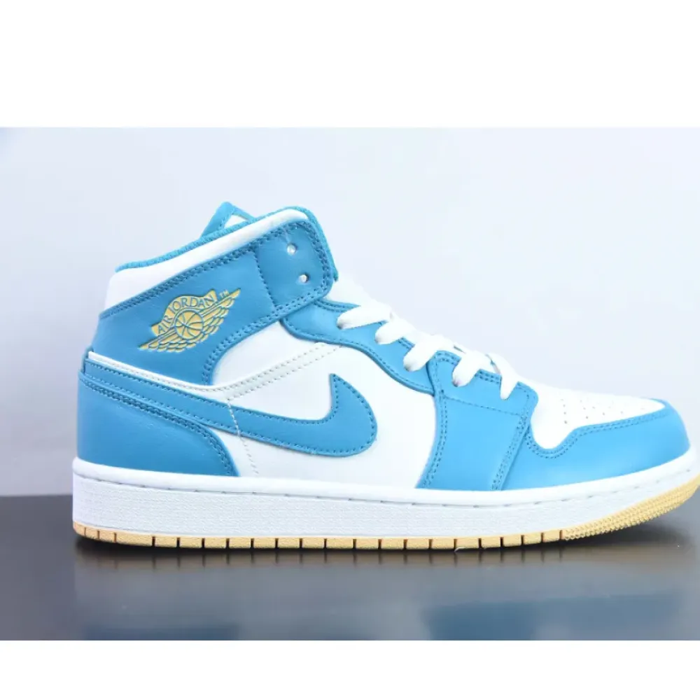 Air Jordan 1 Mid Aquatone/Celestial Gold-White  DQ8426-400