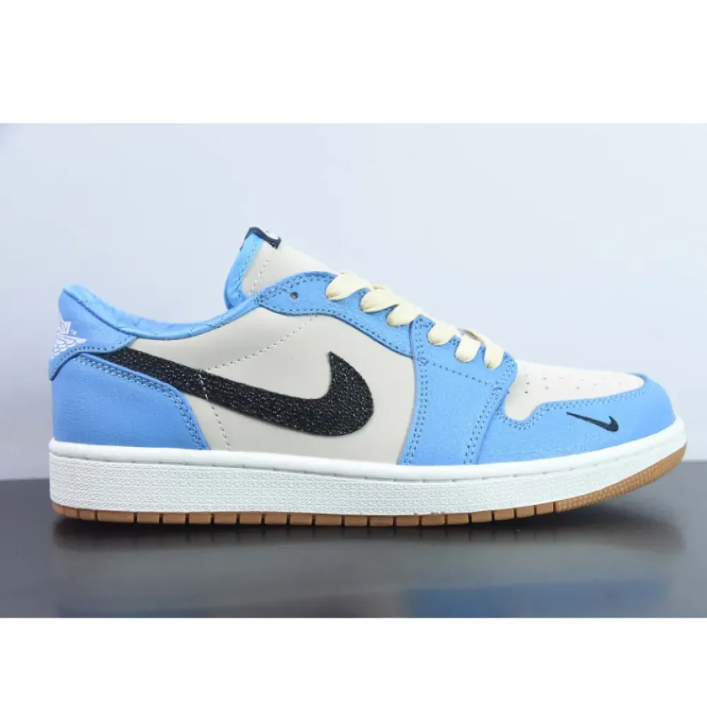 Air Jordan 1 Low OG “UNC” PE White Blue