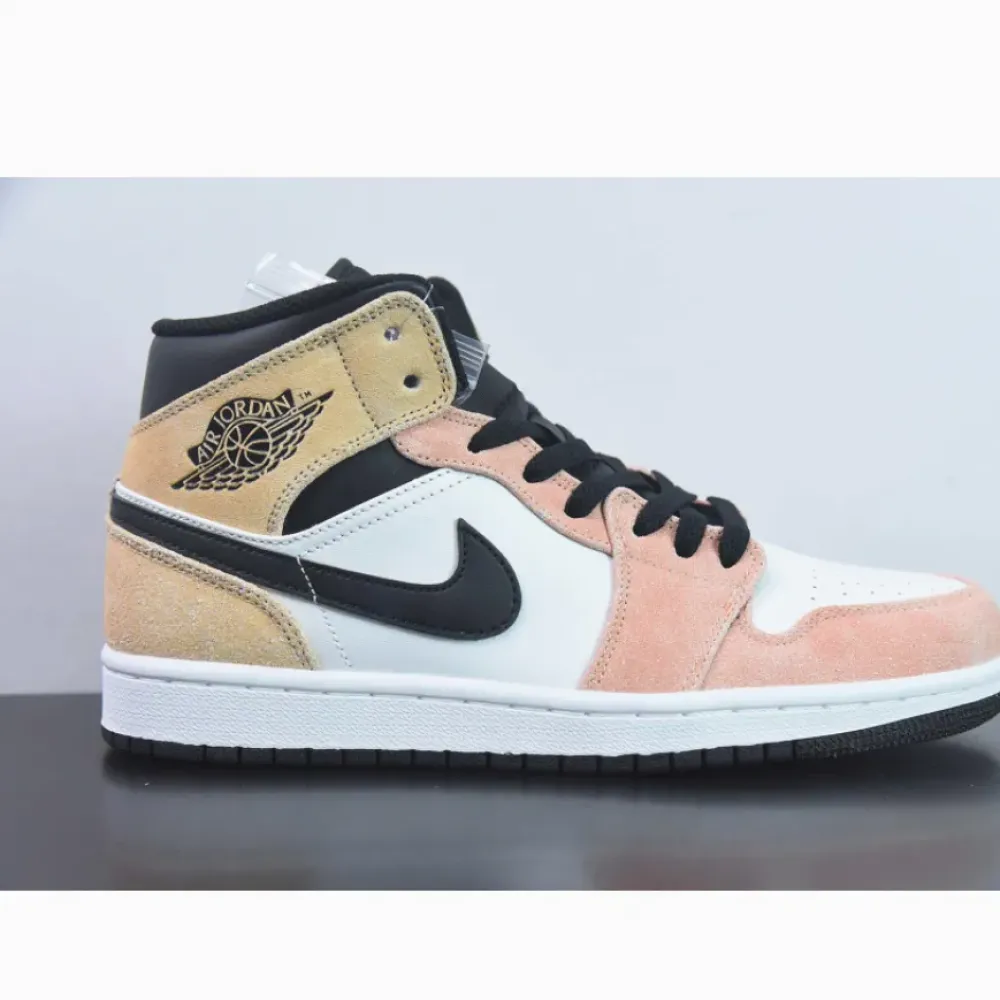 Air Jordan 1 Mid “Flight Club” Magic Ember/Sundial-White-Black  DX4332-800