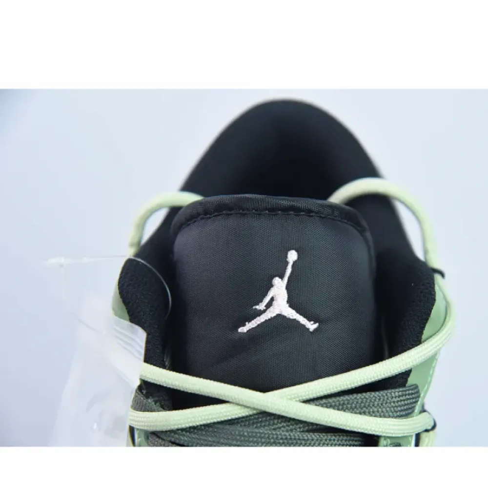 Custom Air Jordan 1 Low White Black Green