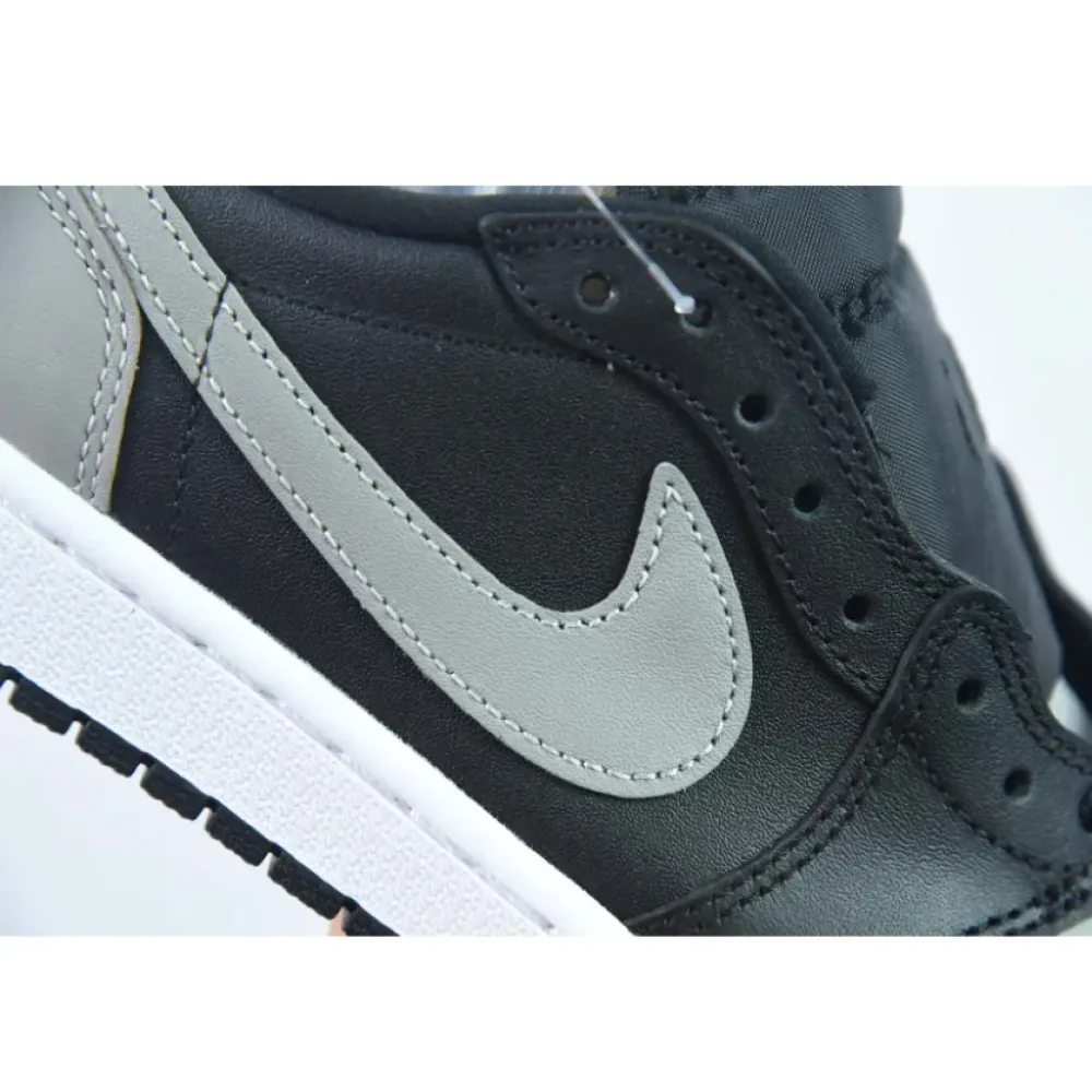 Air Jordan 1 Retro Low OG “Shadow” Black/Medium Grey-Sail 705329-003
