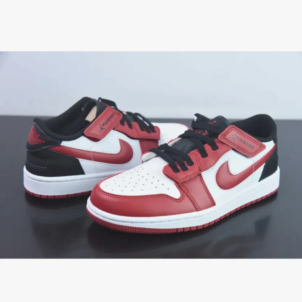 Air Jordan 1 Low FlyEase White/Black-Gym Red  DM1206-163