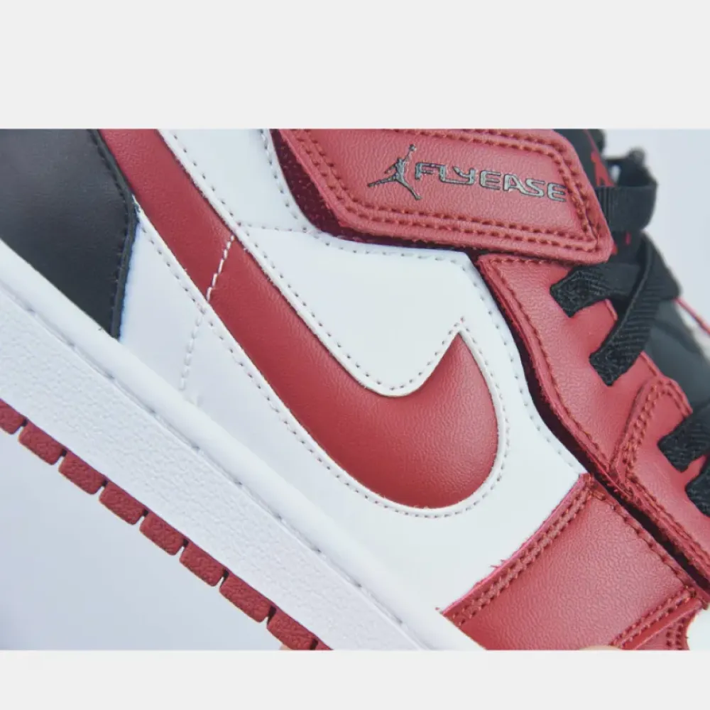 Air Jordan 1 Low FlyEase White/Black-Gym Red  DM1206-163