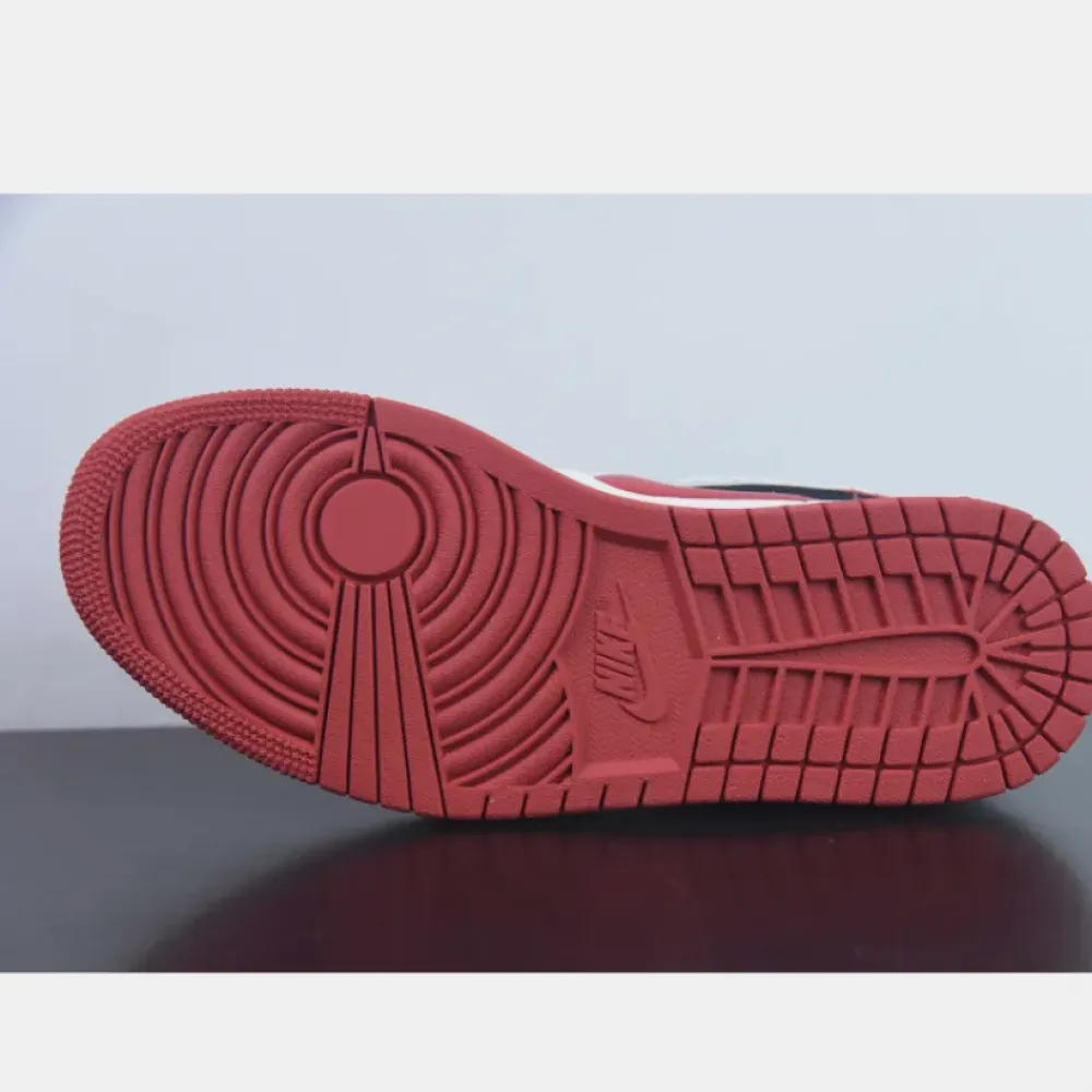 Air Jordan 1 Low FlyEase White/Black-Gym Red  DM1206-163