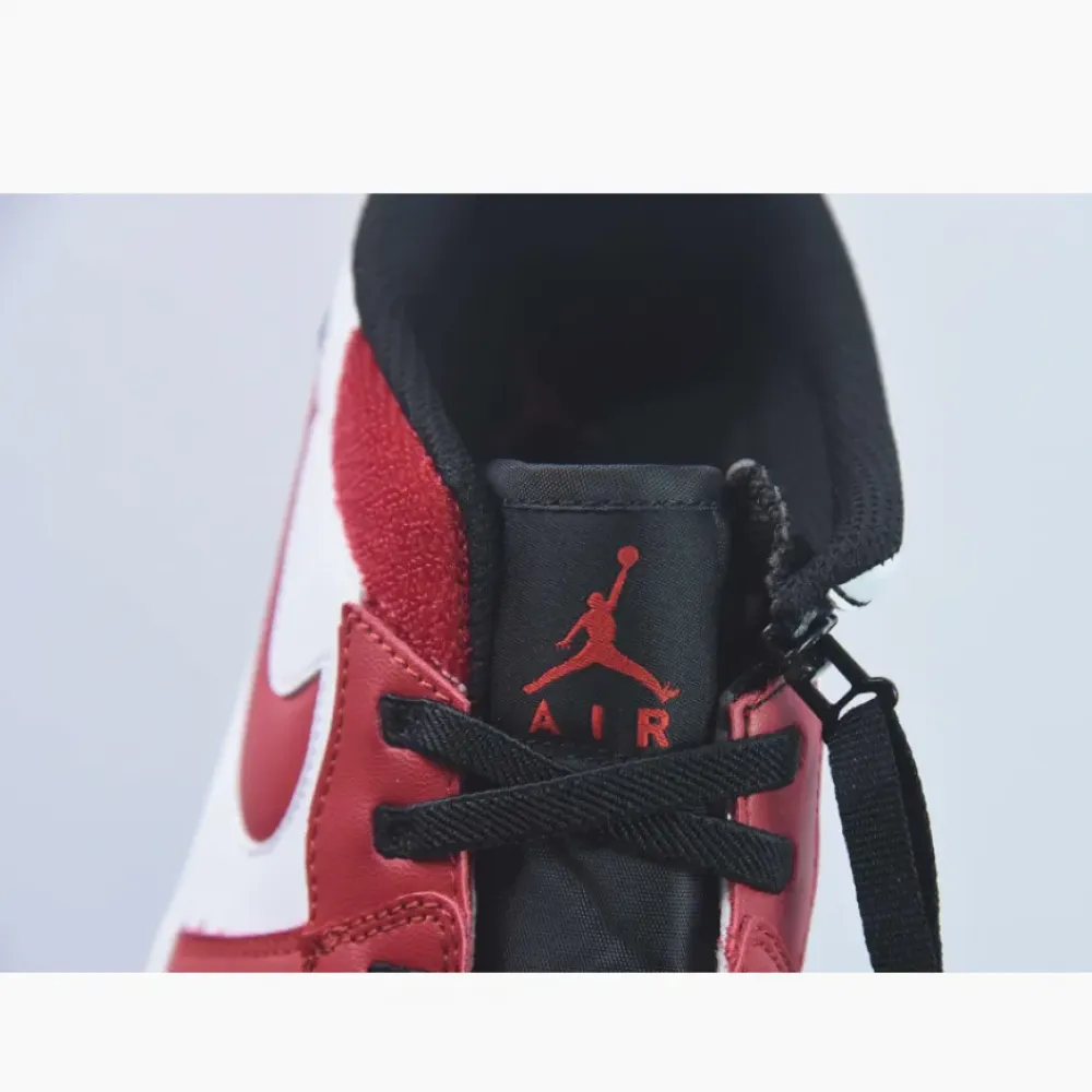 Air Jordan 1 Low FlyEase White/Black-Gym Red  DM1206-163