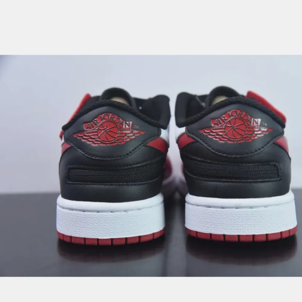 Air Jordan 1 Low FlyEase White/Black-Gym Red  DM1206-163