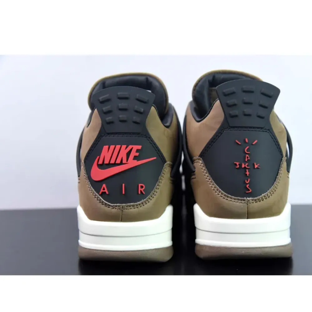 Travis Scott x Air Jordan 4 Olive Grey Black AJ4-882335