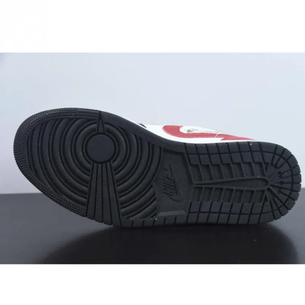 Air Jordan 1 Low Flaming Swoosh White/Black-Orange  FJ7222-101