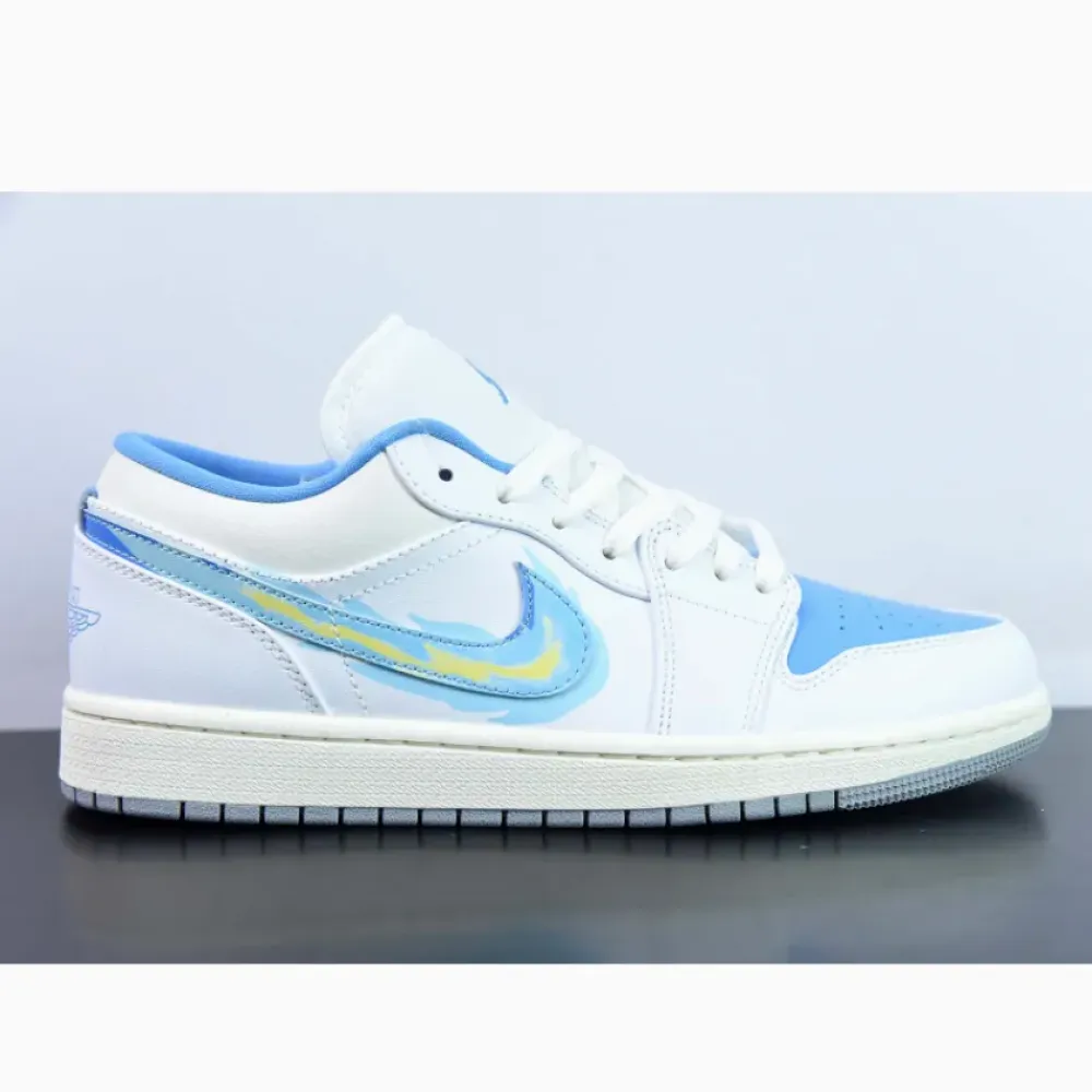 Air Jordan 1 Low “Born To Fly” Sail/University Blue FJ7219-441