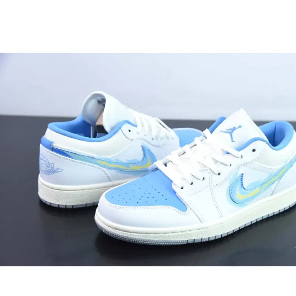 Air Jordan 1 Low “Born To Fly” Sail/University Blue FJ7219-441