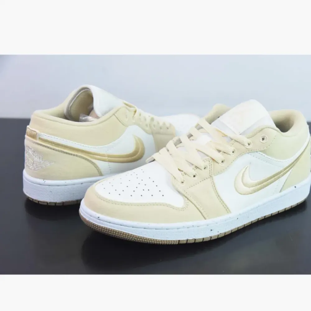 Air Jordan 1 Low SE Canvas Tan Sail  FN3722-701