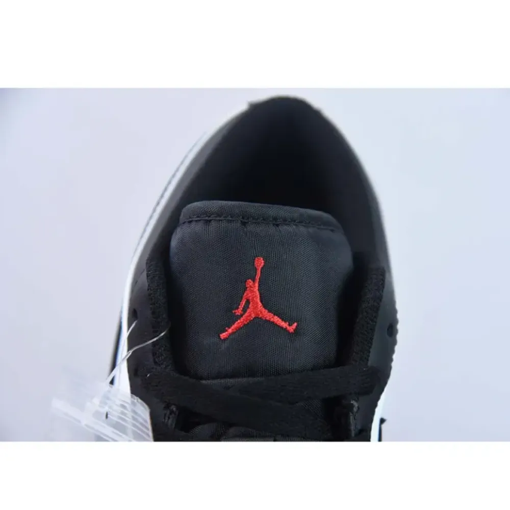 Air Jordan 1 Low “Bred Toe” White/Black-Varsity Red  553558-161