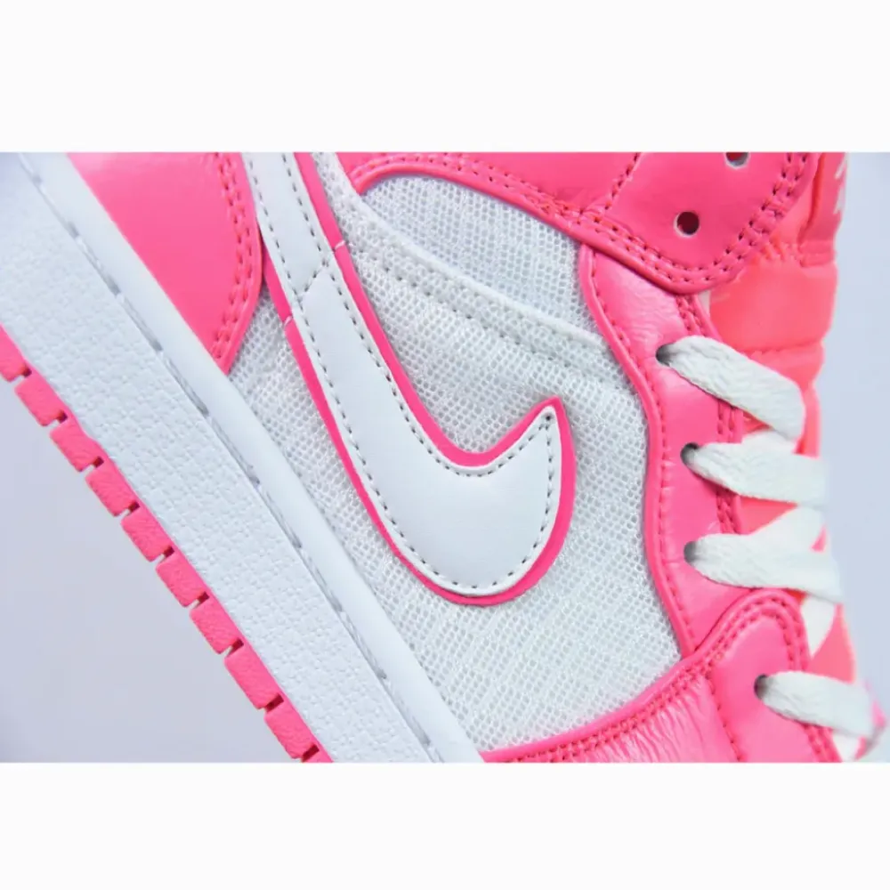 Air Jordan 1 Mid Hyper Pink White  555112-611