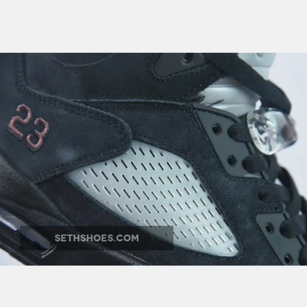 A Ma Maniére X Air Jordan 5 Black/Burgundy Crush-Pale Ivory FD1330-001