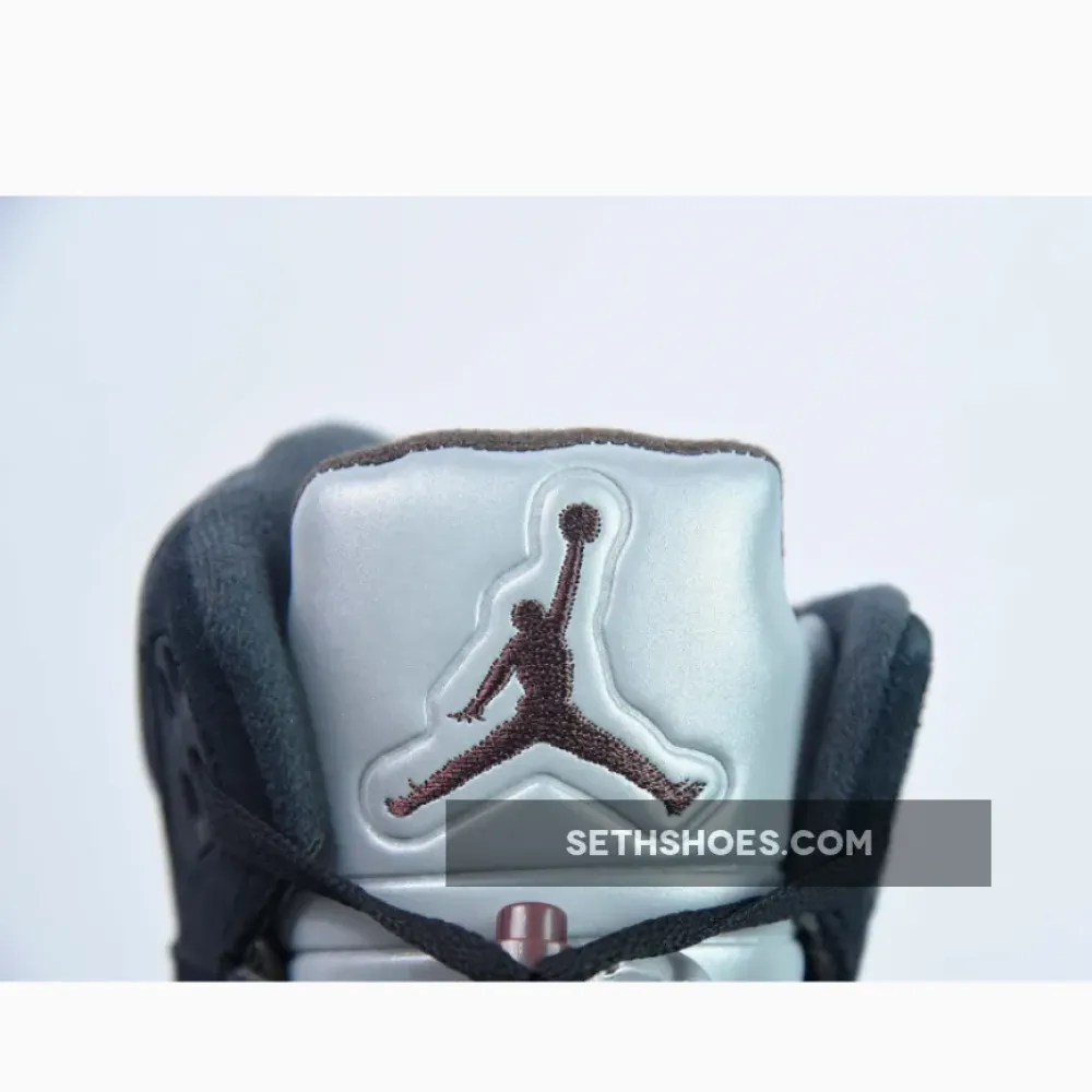 A Ma Maniére X Air Jordan 5 Black/Burgundy Crush-Pale Ivory FD1330-001