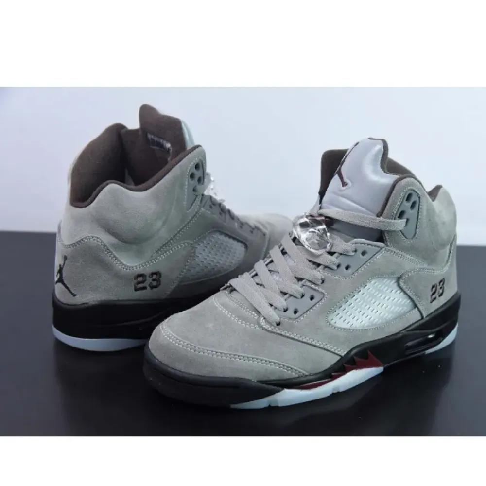 A Ma Maniére X Air Jordan 5 Light Bone/Black-Burgundy  FD1330-006