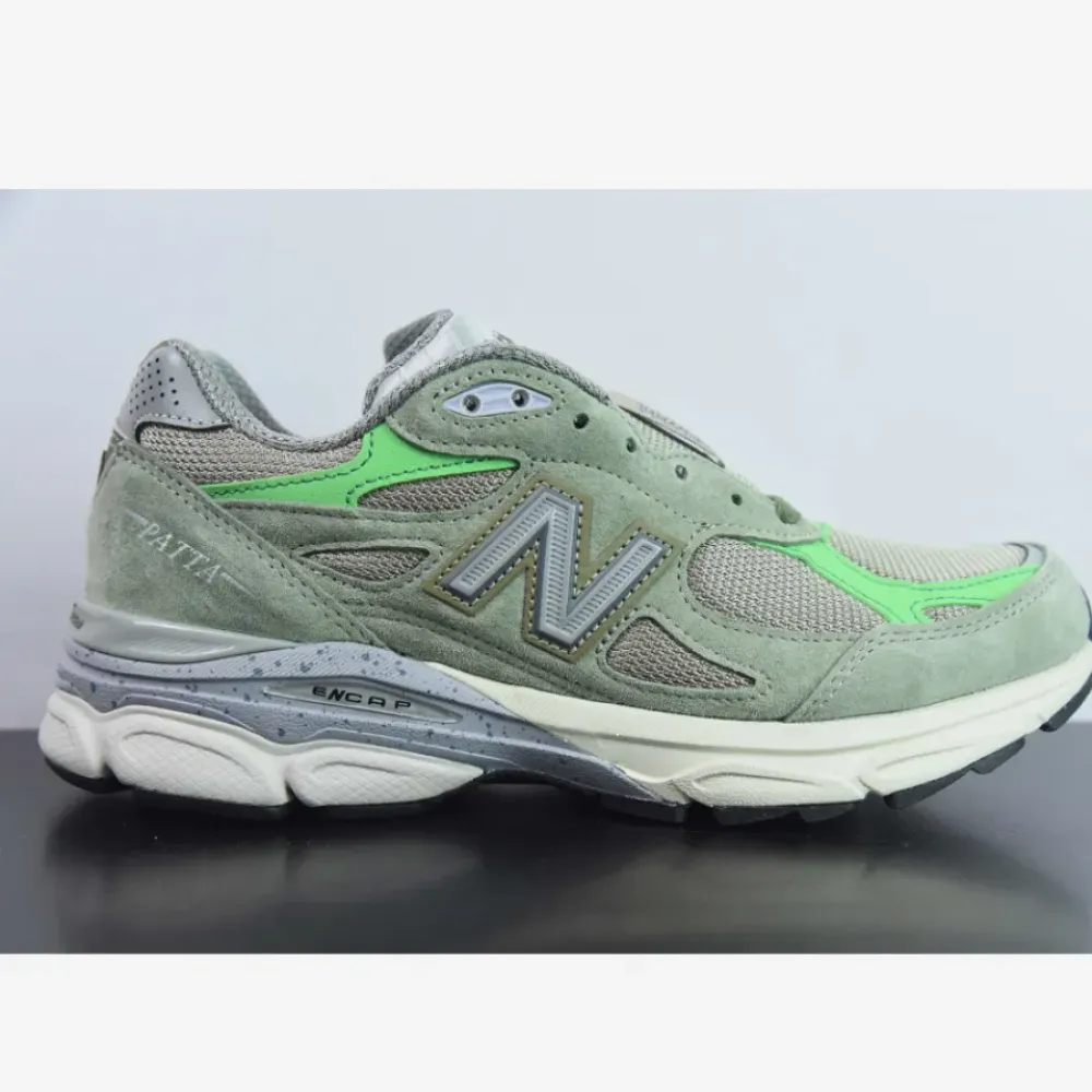 Patta x New Balance 990v3 Olive/Bright Green M990PP3