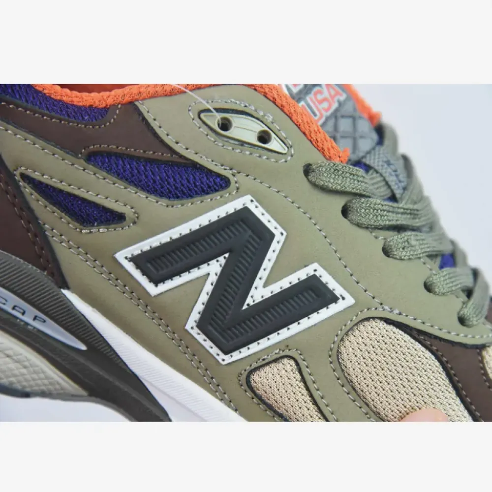 New Balance 990v3 MiUSA Teddy Santis Khaki Orange M990BT3