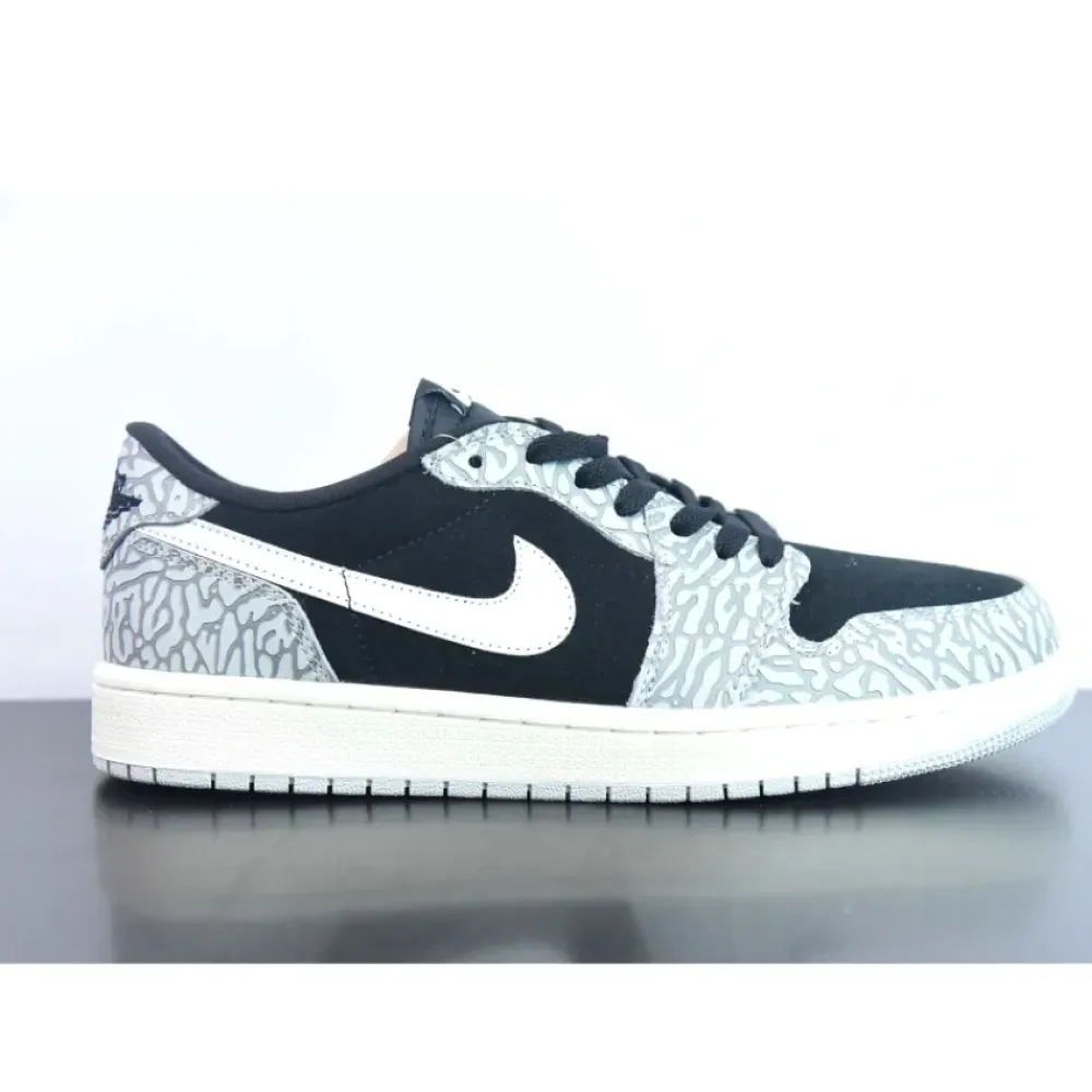 Air Jordan 1 Low OG “Black Cement”  CZ0790-001