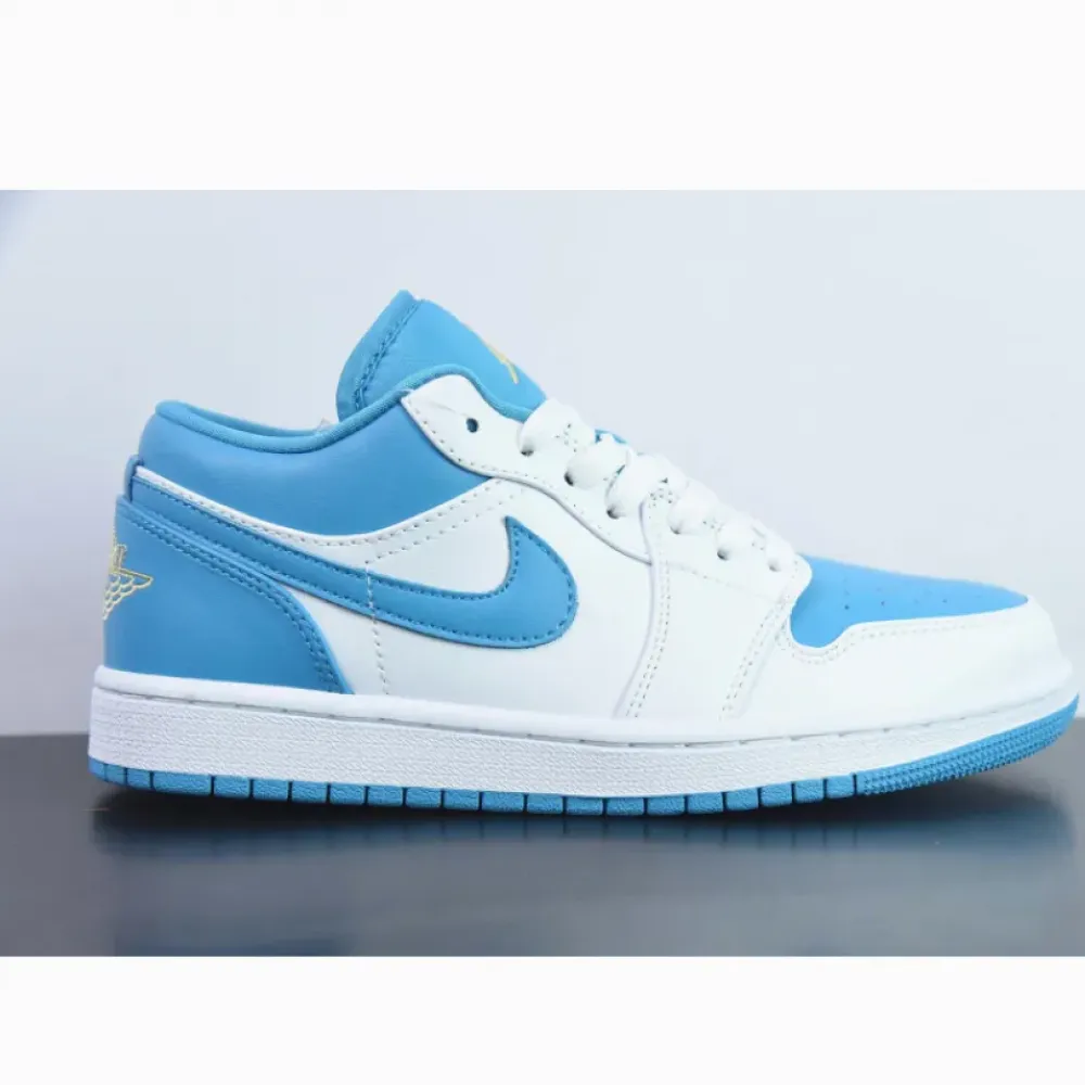 Air Jordan 1 Low Aquatone/Celestial Gold-White 553560-174