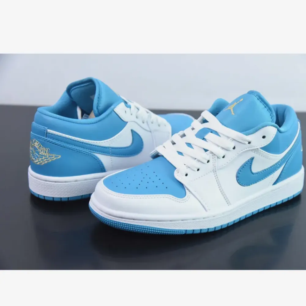 Air Jordan 1 Low Aquatone/Celestial Gold-White 553560-174