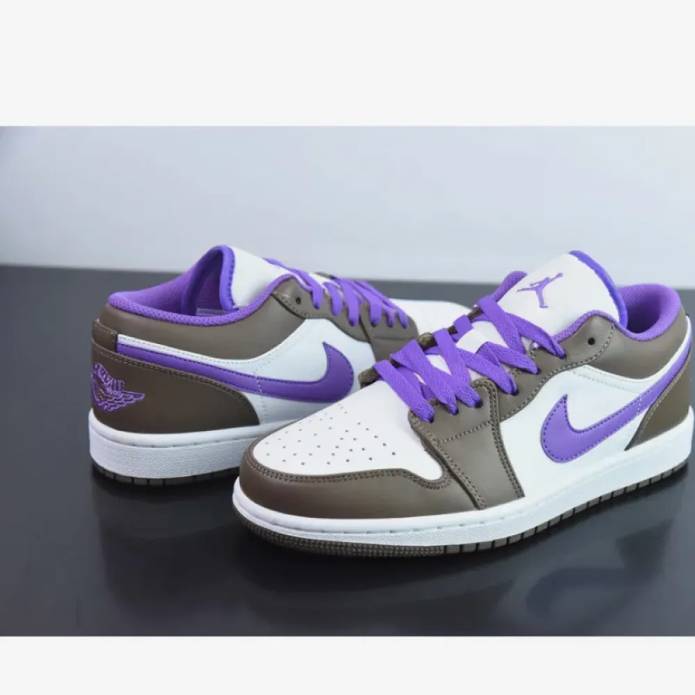 Air Jordan 1 Low Palomino/Wild Berry-White  553558-215