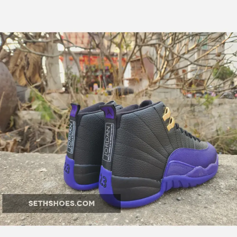 Air Jordan 12 Black/Taxi/Field Purple  CT8013-057