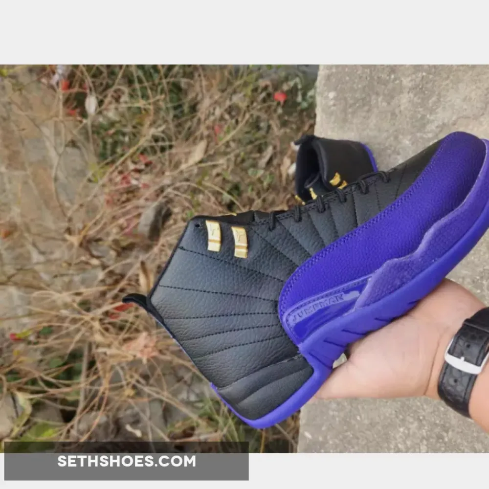 Air Jordan 12 Black/Taxi/Field Purple  CT8013-057
