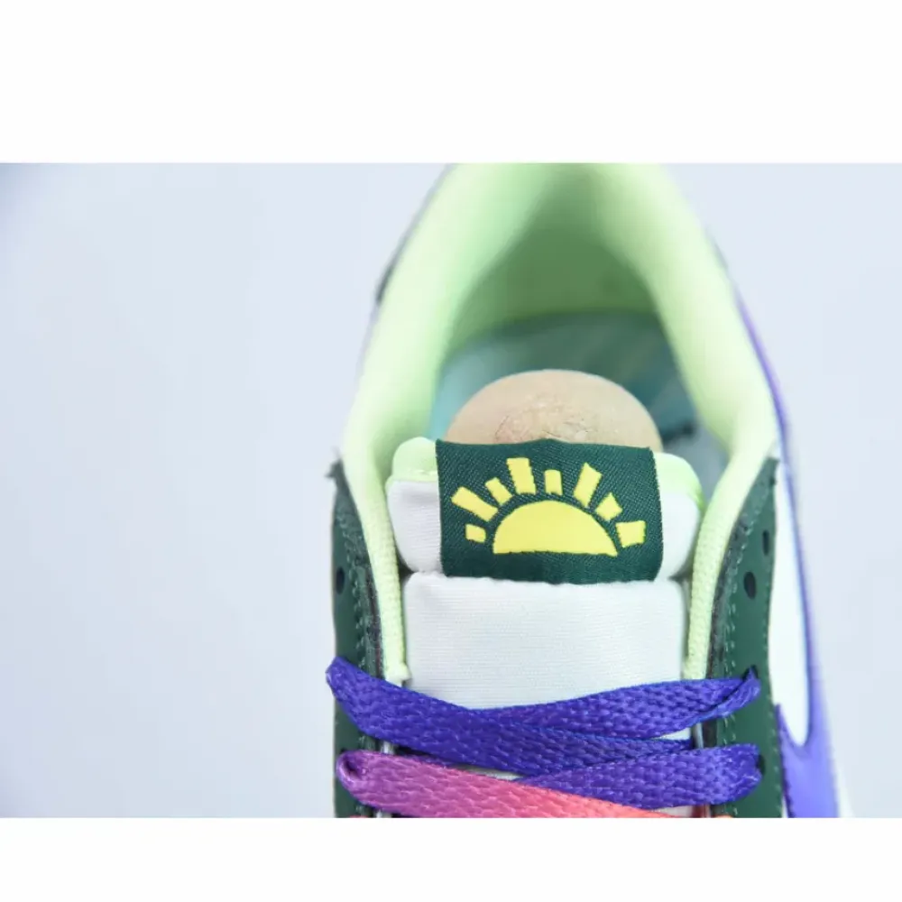 Air Jordan 1 Low “Doernbecher” Gorge Green/Court Purple-White  FD9665-351