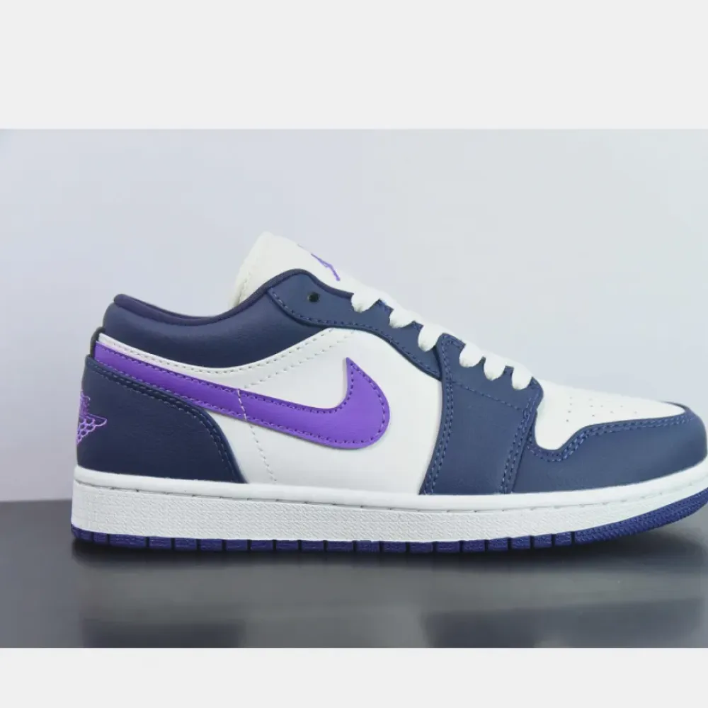 Air Jordan 1 Low Sail and Purple  DC0774-502