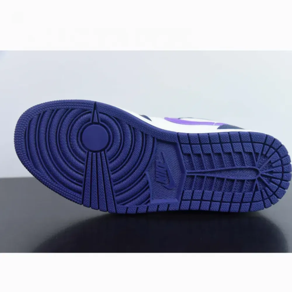 Air Jordan 1 Low Sail and Purple  DC0774-502