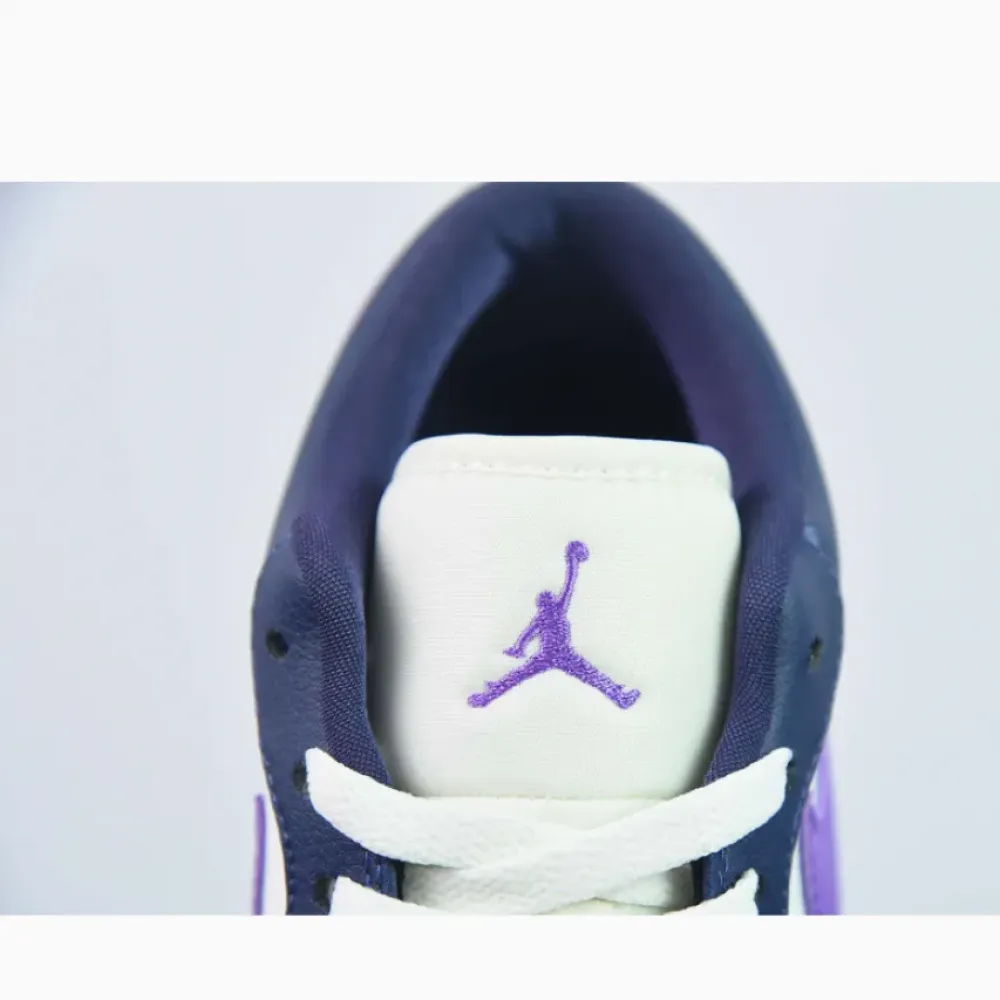 Air Jordan 1 Low Sail and Purple  DC0774-502