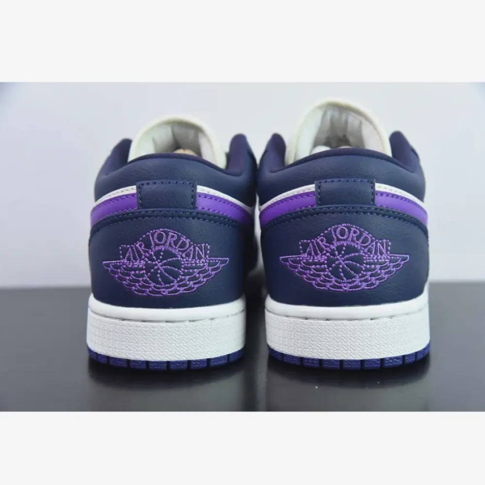 Air Jordan 1 Low Sail and Purple  DC0774-502