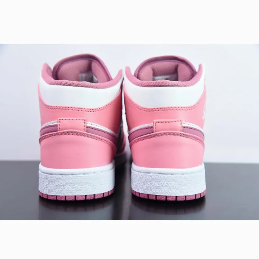 Air Jordan 1 Mid ‘Valentine’s Day’ Coral Chalk/Desert Berry/White  DQ8423-616