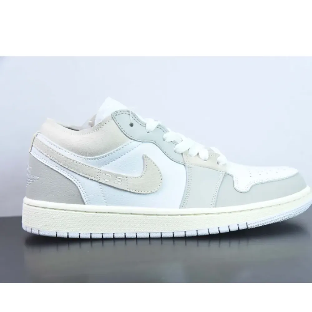 Air Jordan 1 Low Craft Tech Grey/Light Orewood Brown-White  DN1635-002